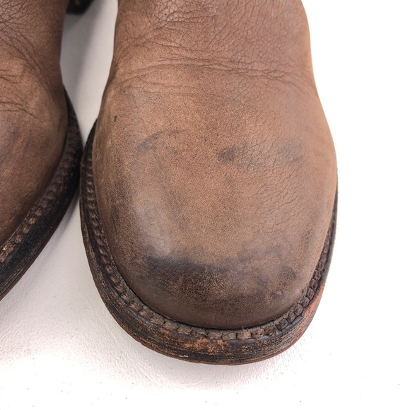 Tory Burch Simone Brown Leather Ankle Boots 8.5M - Picture 14 of 15